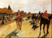 Edgar Degas Horses Before the Stands oil painting artist